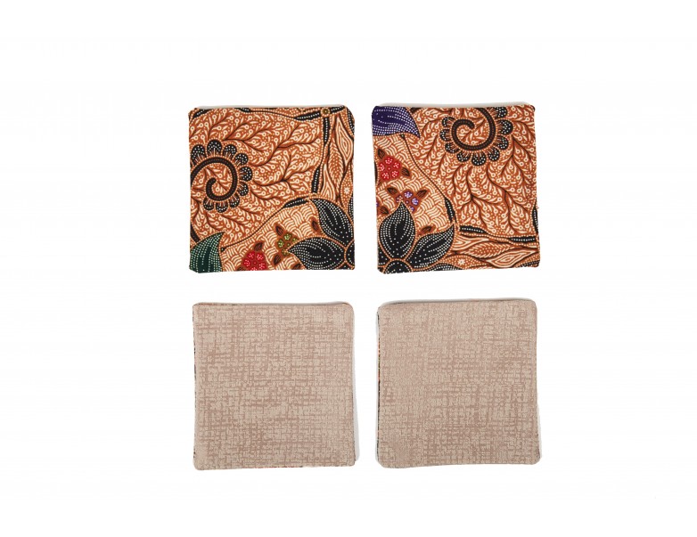 Coasters - Orange Batik