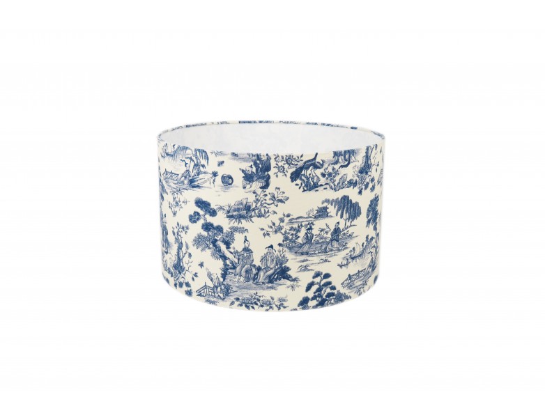 Lampshade - Cylindrical W/ Waverly Canton Garden