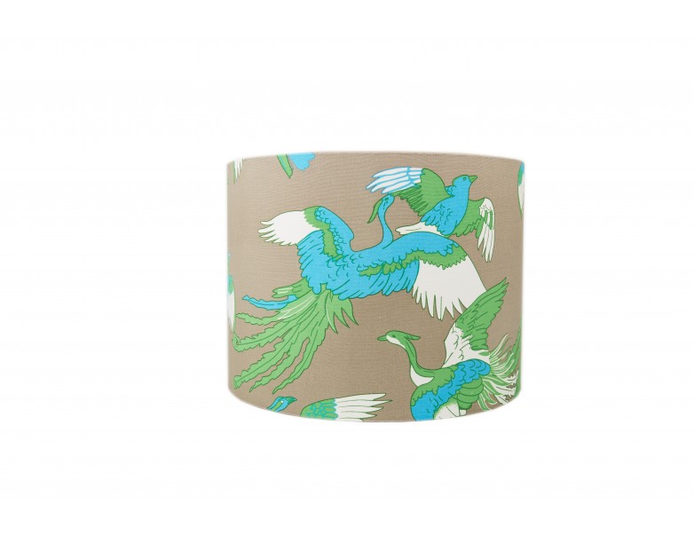Lampshade - Cylindrical W/ Korla Birds